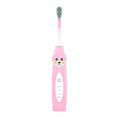 China Child Battery Operated Sonic Electric Toothbrush With Silicone IPX6 Anti-Slip Grip Travel Case for sale