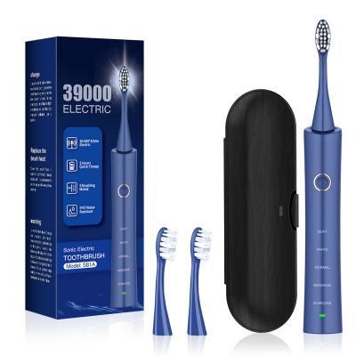 China Rechargeable Battery Dental Care Electric Sonic Toothbrushes S81A With Travel Case 39000 Strokes 800mAh Rechargeable Battery for sale