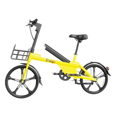 China 20 Inch Non Foldable Aluminum Alloy Bike Share Electric Bicycle With 4G IOT Module GPS Tracker Rental Share Electric Bike for sale