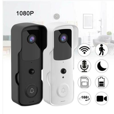 China Two Way Detection 1080P HD Audio Smart App Motion Wifi Video Camera 2021 Wireless Doorbell With18650 Battery Tuya for sale