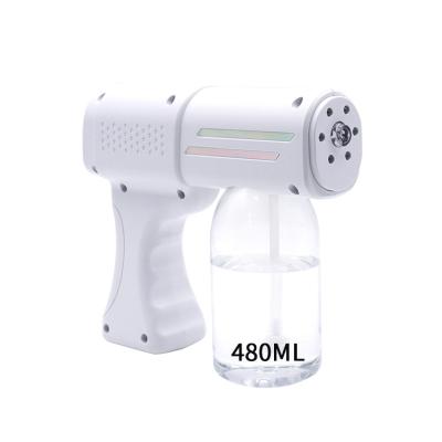 China Stylish Garden Vapor 480ML Fogger K7 Cordless Nano Spray Gun With Blue Light for sale