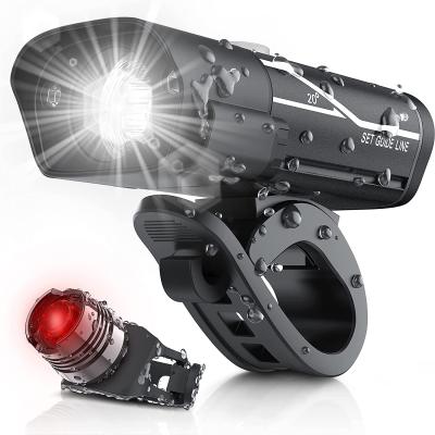 China Rechargeable Bike Bicycle Headlight / Tail Light Super Bright 600 Lumens 5 Modes Bike Headlight à venda