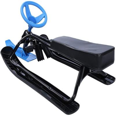 Κίνα Durable Ski Sled Slider Board with Flywheel Winter Wide-Track Ski Board Retractable Pull Rope Holds Two Children or One Teenager προς πώληση