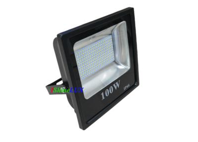 China Black Slim floodlight 100 wattge ,2800-6500W CCT floodlight 100W for Mountain Forest for sale