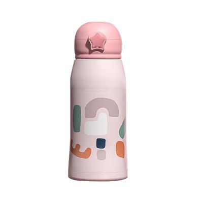 China High Quality BPA Free Baby Water Bottle Cute Large Capacity Stainless Steel Baby Bottle Water Sippy Cup New for sale