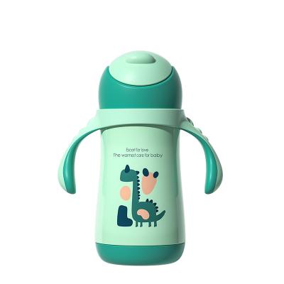 China BPA Free Stainless Steel Baby Feeding Bottle Baby Sippy Cup Nipple Silicone Cute Hot Selling Baby Bottle for sale