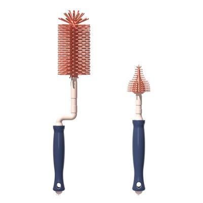 China Hot Selling High Quality Portable Glass Plastic Bottles Cleaning Brush Good Helper Brush Cleaning Bottles RSCJ-0030-0601-0602 for sale