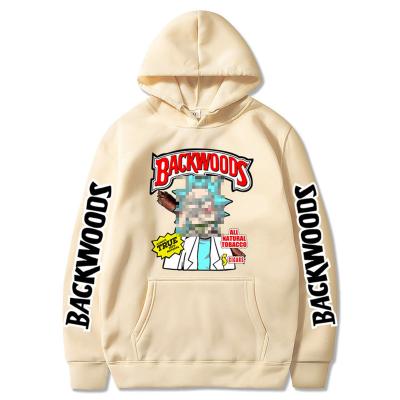 China Custom Printed Viable Mens Cartoon Backwoods Cookie Graphic Printed Cotton Polyester Sweatshirt Unisex Hoodies for sale