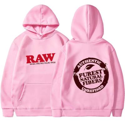 China Viable American RAW Mens Womens Simple Raw Raw Woodland Cartoon Style Hoodies Tracksuit Set for sale