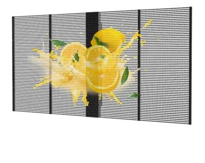 China Indoor Factory Cheaper Price Indoor LED Video Wall Building Advertising P3.91*7.82 Transparent Film Display led Screen for sale