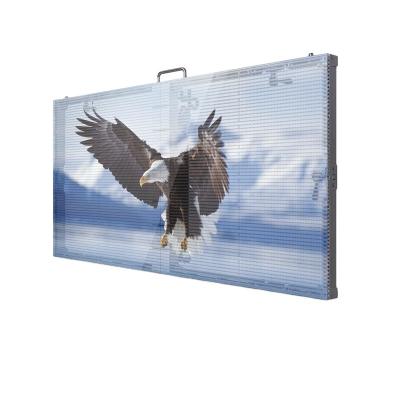 China Indoor Indoor Factory Good Quality Easy Installation LED Transparent Display Screen Wall Shopping Mall Advertising Panel Screen for sale