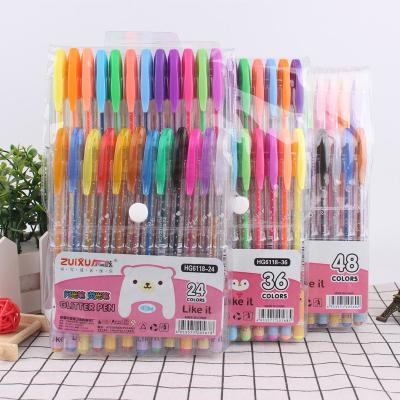 China Promotional Markers & Highlight Bars Wholesale Cute Flash Pen Multicolor Fluorescent Pen, DIY Creative Student Color Pen Painting Set, Eye-catching Markers for sale