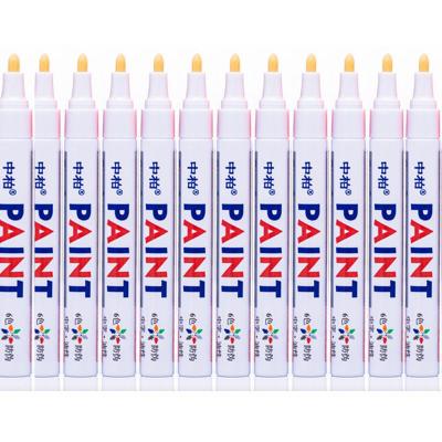 China Mark Paint Pen SP110 White Non-fading Oil-Resistant Tire Paint Pen Industrial Black And White Marker for sale