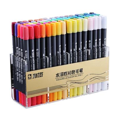 China STA Fiber Drawing Pen Art Marker Watercolor Brush Pen Water Color Marker Pen For Student 0.4mm for sale