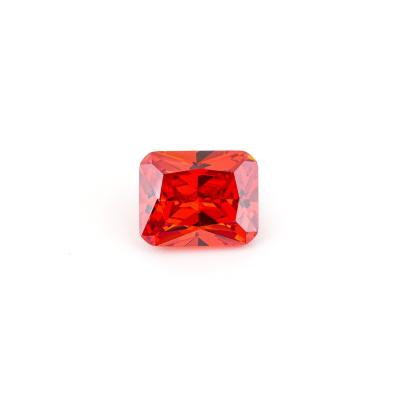 China 5A Color Game or Fire Grade CZcubic Zirconia Stone Chamfer Rectangular Zircon Stones Loose Zircon for sale