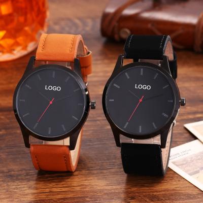 China Non-Specific Hot Products Dropshipping Men's Watches In Wristwatches Leather Band Custom Logo Watches Luxury Mens Watches for sale