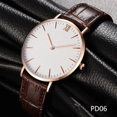 China Non-Specific Custom Made Your Own Logo Dial Men Quartz Watch Men Women Genuine Leather Band Custom Watch Private Label for sale