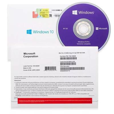 中国 Windows 10 Pro 64 Full Pack Original Dvd 12 Months Guaranteed Windows 11 Pro DVD Windows 10 Pro 販売のため