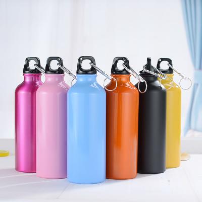 China Stocked custom hot sale outdoor sports aluminum alloy 500ml bicycle water bottle leak-proof accessory for bicycle for sale