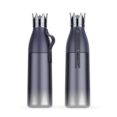 China CLASSIC Gradient Color 240/350ml Crown Lid Portable Stainless Steel Water Bottle for sale