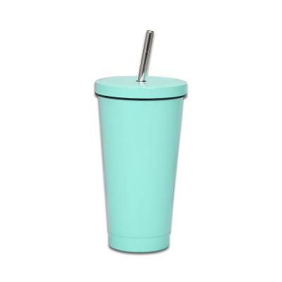 China Coffee. Tea. Beer. Large Water Capacity Double Wall Vacuum Insulated Stainless Steel Straw Cups for sale