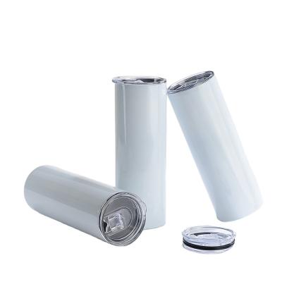 China Sustainable Sublimation Absolutely Blanks 20oz Stainless Steel Straight Lean Tumbler For Heat Press Printing for sale