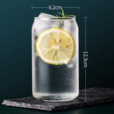 China 12oz 16oz Glass Tumbler Cans Shaped Drinkware Soda Outdoor Coffee Cans Suitable For Vinyl for sale