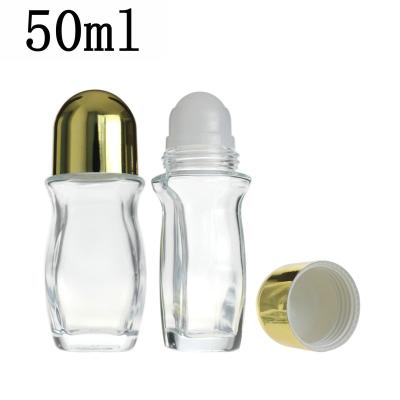 China Personal Care 30ml 50ml Essential Oil Transparent Roll On Bottle Perfume Bottle For Essential Oil for sale