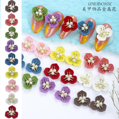 China resin flower nail art factory sell resin 3d flowers nail charm design decoration jewelry acrylic flower for nails art for sale