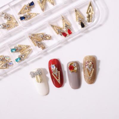 China Silver Dollar Alloy Zircon Nail Art Decorations Crystals Rhinestones Nails Accessories Jewelry Supplies Charms Nail Coin for sale