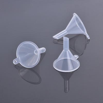 China Personal Care Small Clear Plastic Mini Funnels For Bottle Filling Perfume Essential Oils for sale