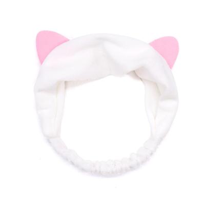 China Cute Animal Hair Decoration Ear Fancy Girl Style Velvet Head Turban Headband for sale