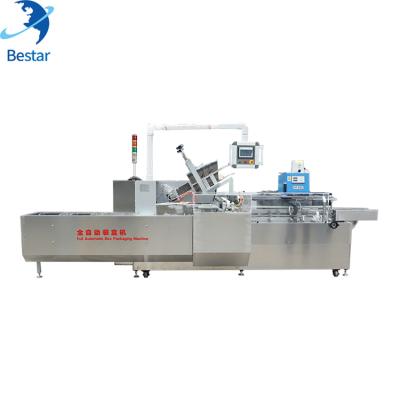 China Full Automatic Food Blister Cartoning Machine For Carton Box Put In Box Machine for sale