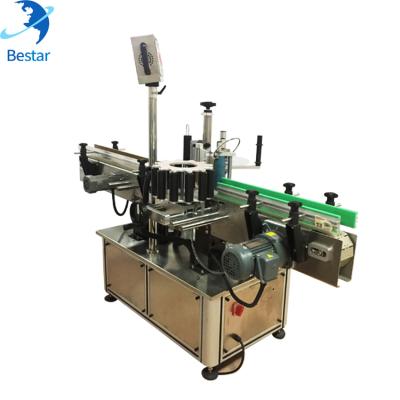 China Automatic food cans e liquid water bottle labeling machine for sale