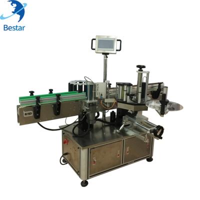 China Food Round Plastic Bottle One Or Two Sticker Full Automatic Positioning Labeling Labeling Machine for sale