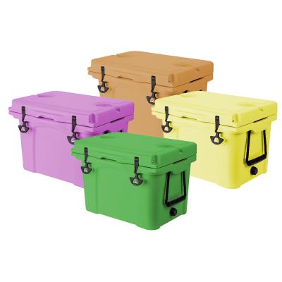 中国 Insulated waterproof rotomolded plastic ice cooler box portable beer cooler for fishing hiking camping 販売のため