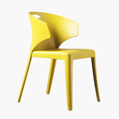 China 2020 New Product Cooling Modern Design PP Office Chair Plastic Staff Chair ConferenceTraining Chairs Four Legs Dining Chairs for sale