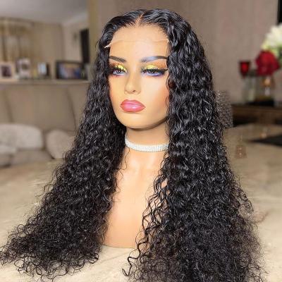 China Jerry Curl T Piece Silky Glueless Remy Jerry Curly Virgin Cuticle Aligned Human Hair 13x4 HD Lace Frontal Wig For Black Women for sale