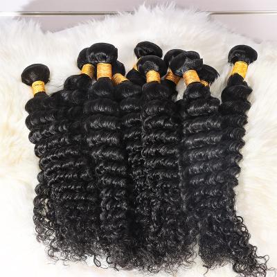 China Cheap Jerry Curl Deep 10a Braid In Hair Bundles Weave Braid With Closure Cuticle Aligned Straight Virgin Human Hair Bundle for sale