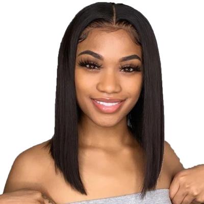 China HOT SALE factory wholesale 28 lace straight body wave 4x4 peruvian remy 360 pre plucked lace front hair wigs for sale