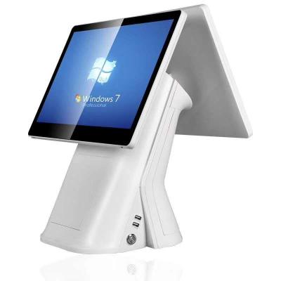 China New Trend 15.6” + 11.6” Dual VFD Machine 32G Display Screen EPOS All In One Windows / Android Stand for sale