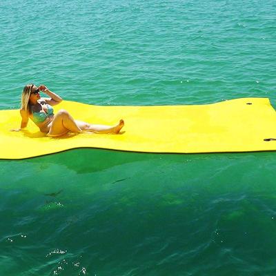 China 15 x 6ft XPE Material Eco-friendly Outdoor Water Foam Pad Water Fun Foam Floating Mat Water Sport Toy for sale