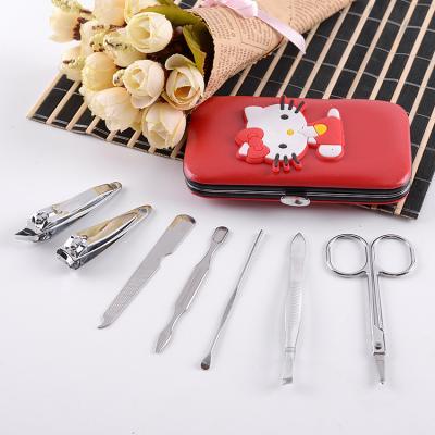 China Daily nail care cartoon beauty tool, manicure set, 4 pieces in a PVC bag, suitable for promotions for sale