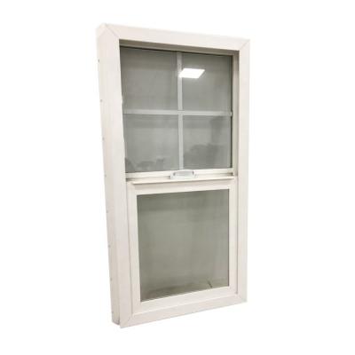 China Sliding American Style High Grade Sound Insulation PVC Single Hung Window for sale