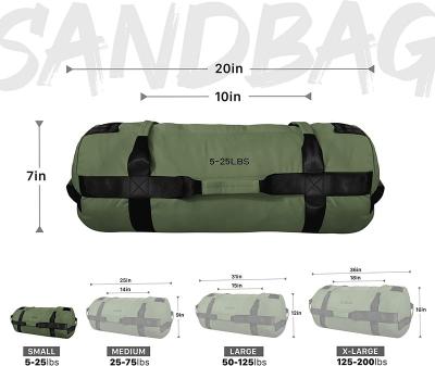 China Heavy Duty Anti Theft Sandbags Sandbags For Fitness Treatment Cross Fit Multiple Colors And Sizes Sports Gym Sandbag for sale