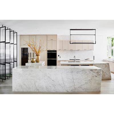 China Nature Stone Kitchen Sink And Pure White Marble One Piece Countertop With Edge Profile for sale