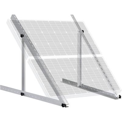 China Solar Panel Mount PV Aluminum Mount Adjustable Solar Triangle Panel Pole Bracket for sale