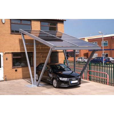 China Wind Load 60M/s Resistant Solar Panel Carport Solar Mounting System with Anodized Finish for sale