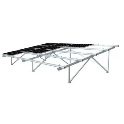 China Natural Silver PV Solar Panel Installation Aluminum Steel Solar Ground Mounting Rail for sale