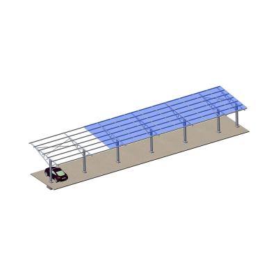 China Aluminum Solar Carport Mounting Kit for Wind Load 60m/s Solar Canopy Connector System for sale